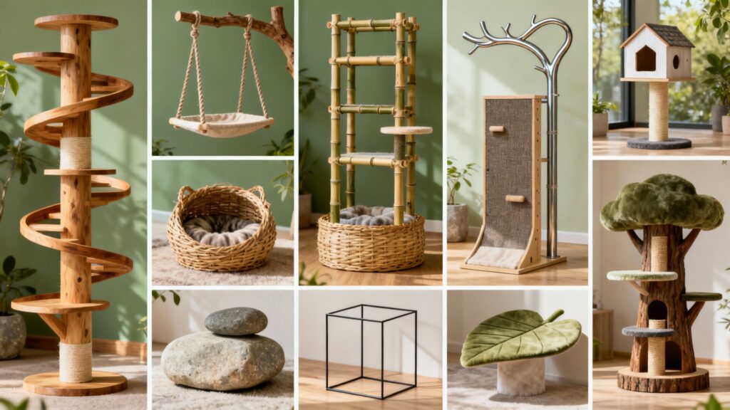 10 idées d’arbres à chat originaux pour se démarquer sans aucun texte