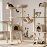 Arbre à chat de 200 cm : stabilité et confort xxl sans texte