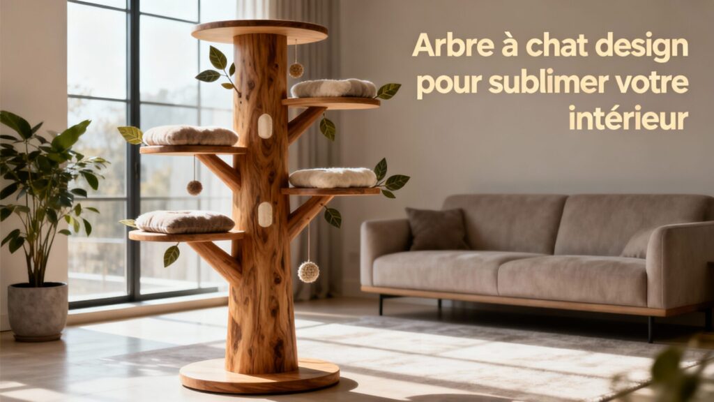 Design Arbre à chat pour sublimer votre intérieur avec texte