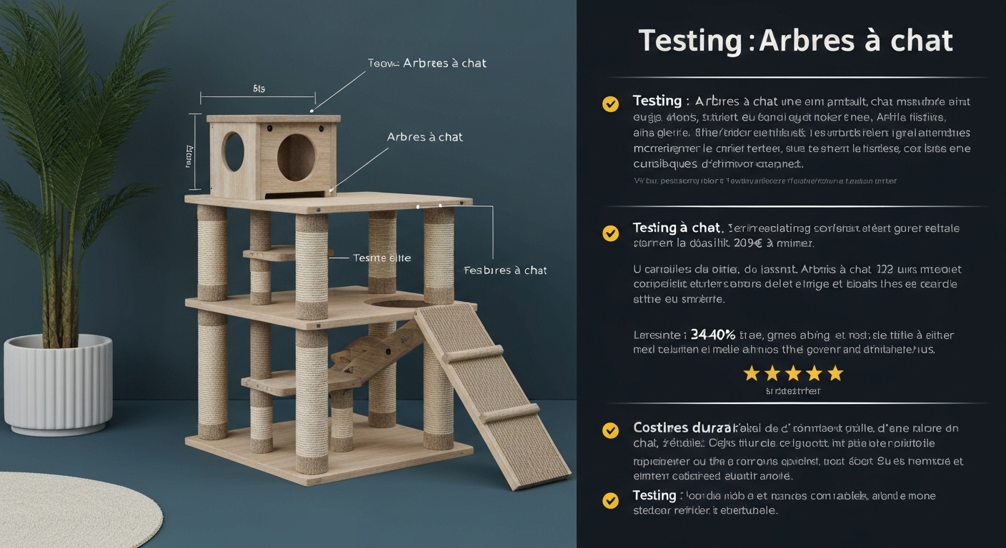 Arbres à chat TecTake : test, prix et robustesse avec texte