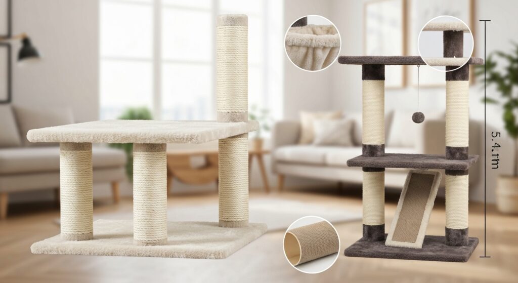 Arbres à chat TecTake : test, prix et robustesse sans aucun texte