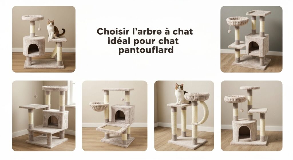 Choisir l'arbre à chat idéal pour un chat pantouflard sans aucun texte
