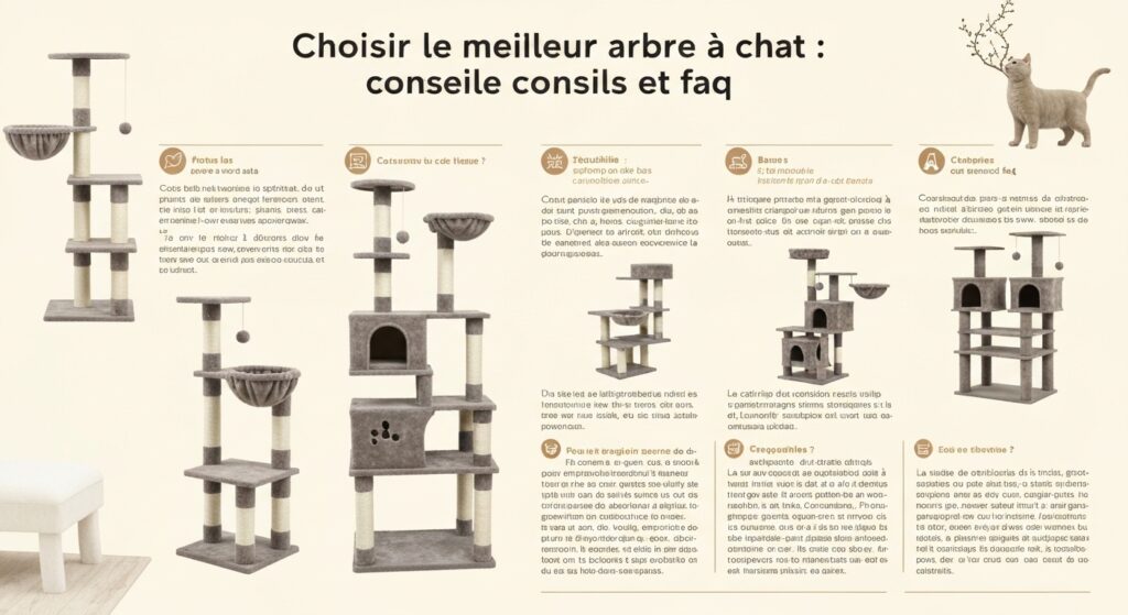Choisir le meilleur arbre à chat : conseils et faq avec texte