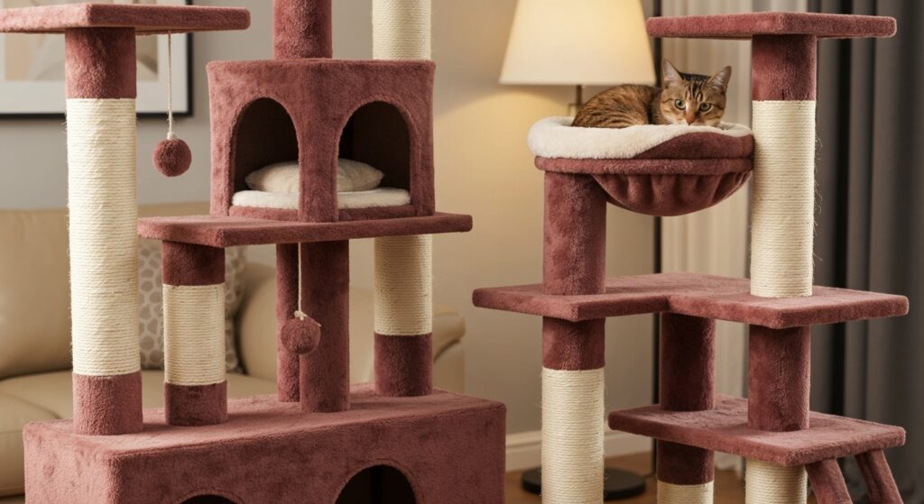 Choisir un arbre à chat adapté à un chat adulte sans aucun texte