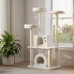 Choisir un arbre à chat blanc chic et facile à intégrer sans aucun texte