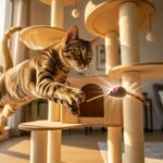 Comment attirer votre chat sur son arbre à chat sans aucun texte