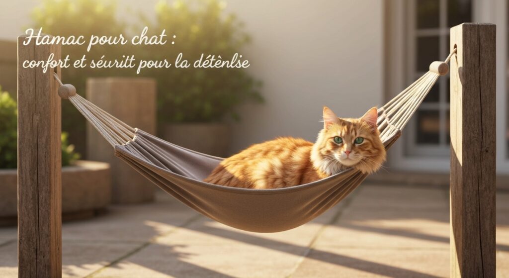 Hamac pour chat : confort et sécurité pour la détente avec texte