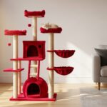 L'arbre à chat rouge : design et bien-être pour votre intérieur sans aucun texte