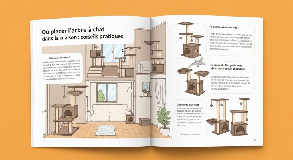 Où placer l'arbre à chat dans la maison : conseils pratiques avec texte