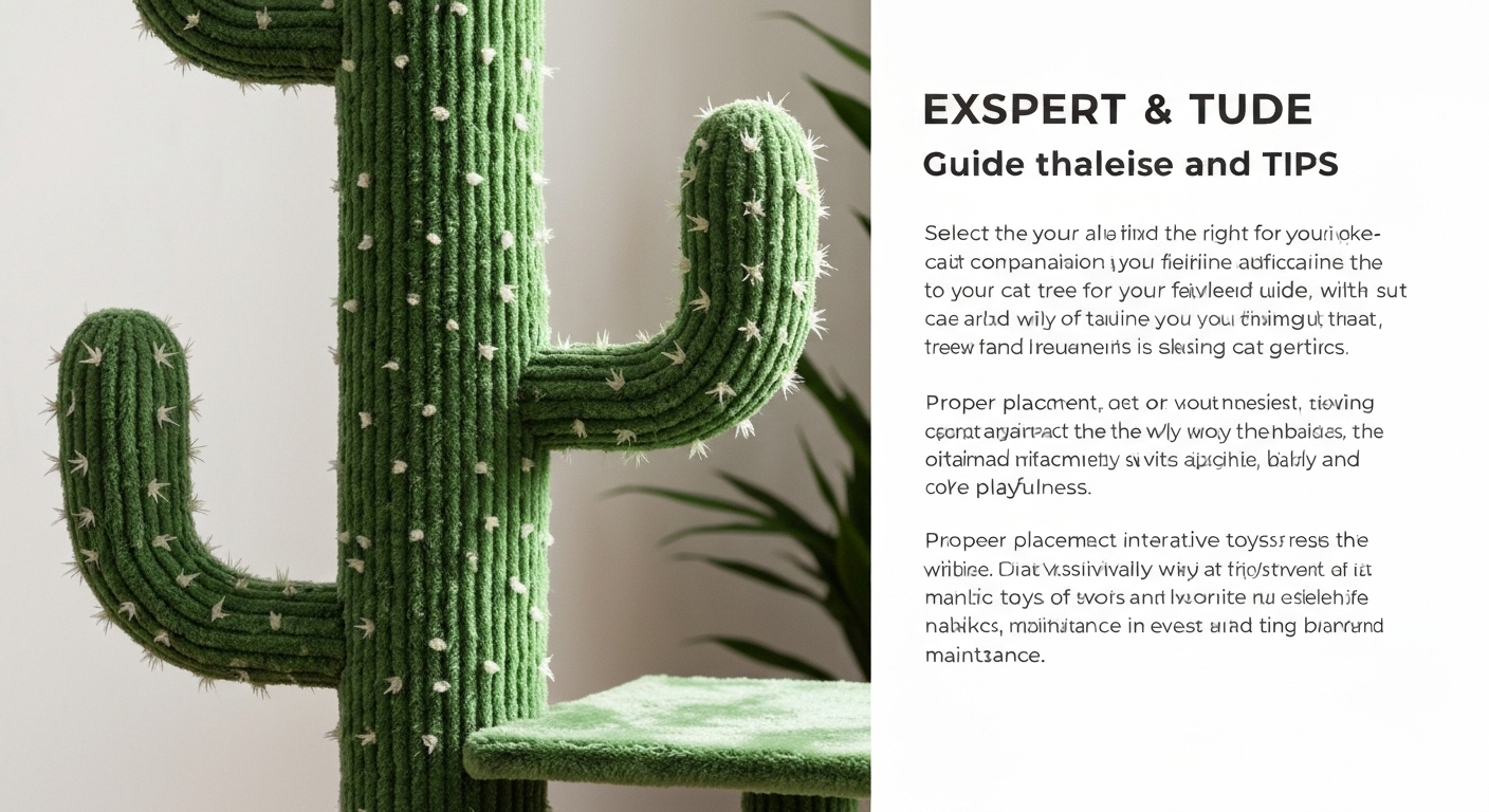 Arbre à chat en forme de cactus : guide complet et conseils avec texte