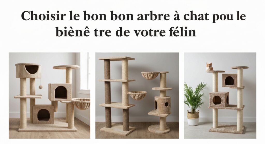 Choisir le bon arbre à chat pour le bien-être de votre félin sans aucun texte