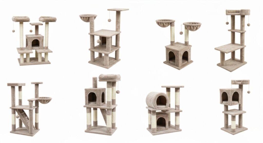 Choisir le meilleur arbre à chat pour votre félin sans aucun texte