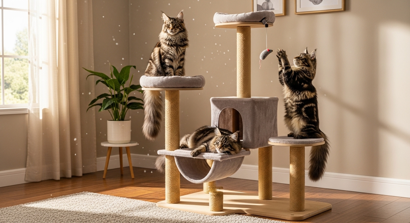 Arbre à chat pour maine coon : guide complet