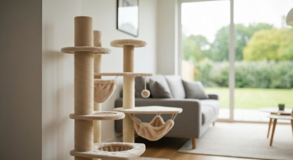 Où installer l'arbre à chat dans la maison pour qu'il l'adopte sans aucun texte