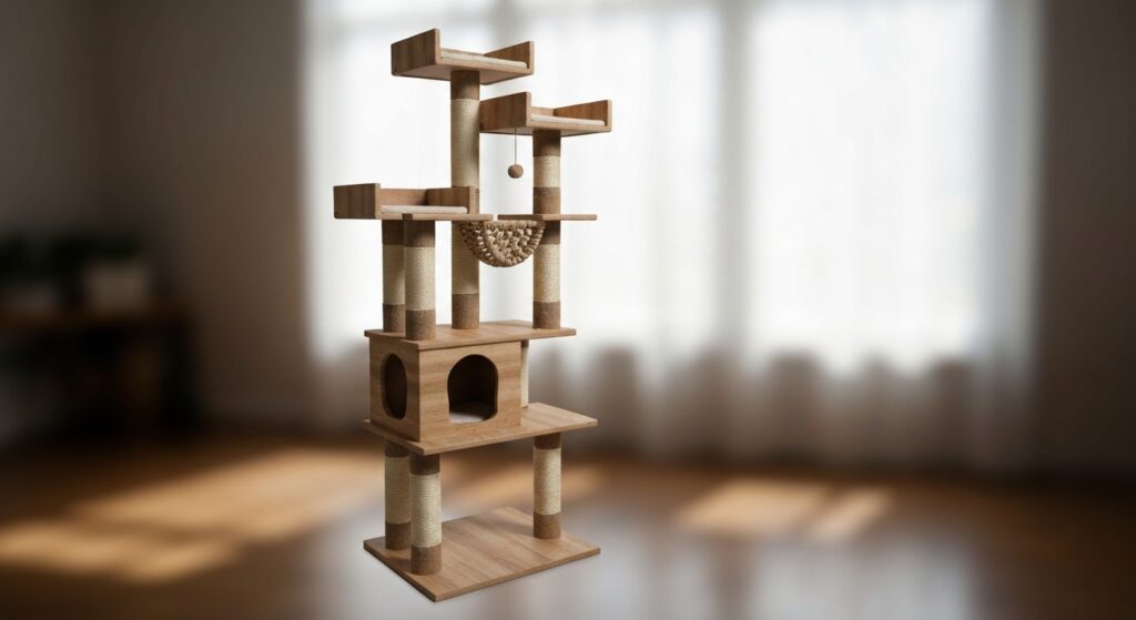 Quelle hauteur choisir pour un arbre à chat sans aucun texte